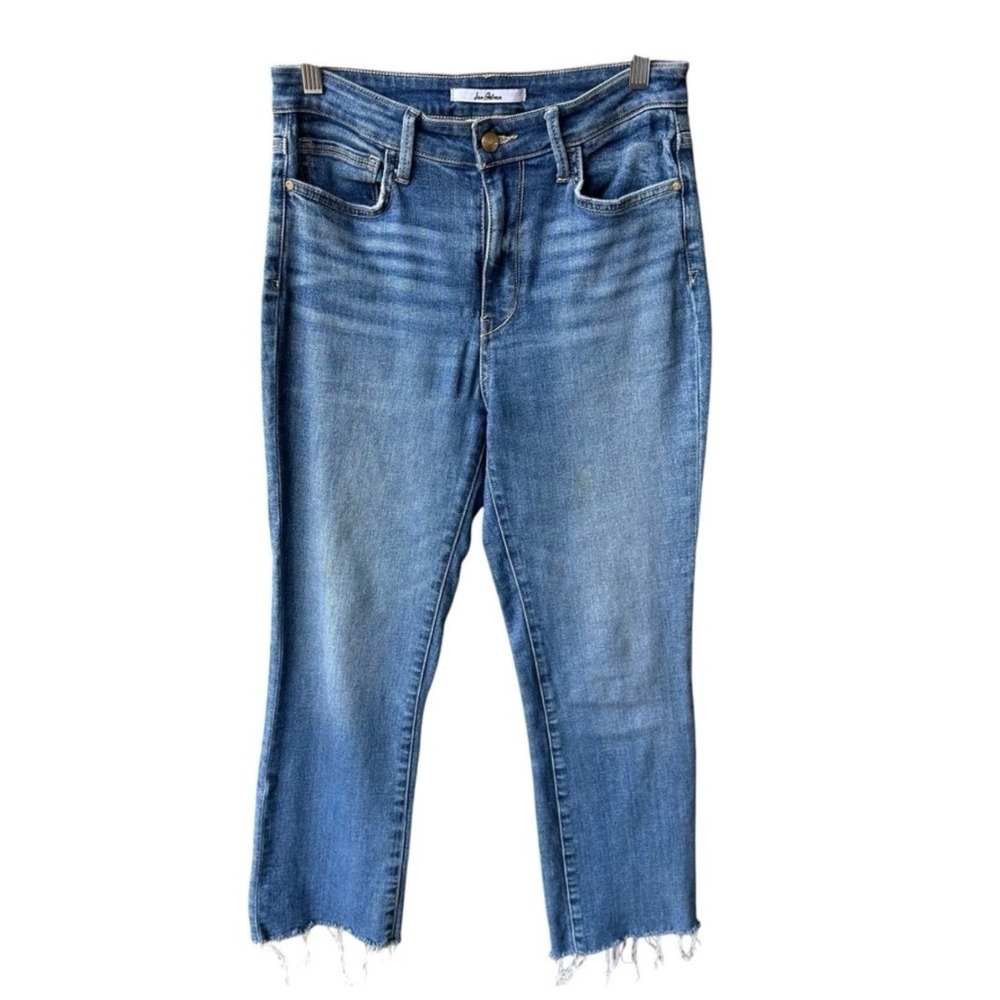 Sam Edelman Jeans Pants Stiletto High Rise Crop Boot Blue Medium Denim Wash 28